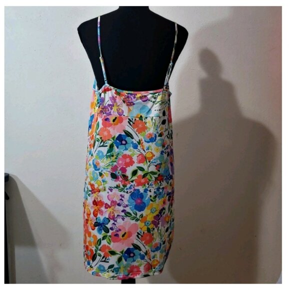 Johnny Was Jade Dylane Wild Blooms Silk Maxi Dress With Slip - Size M NEW - Picture 13 of 14